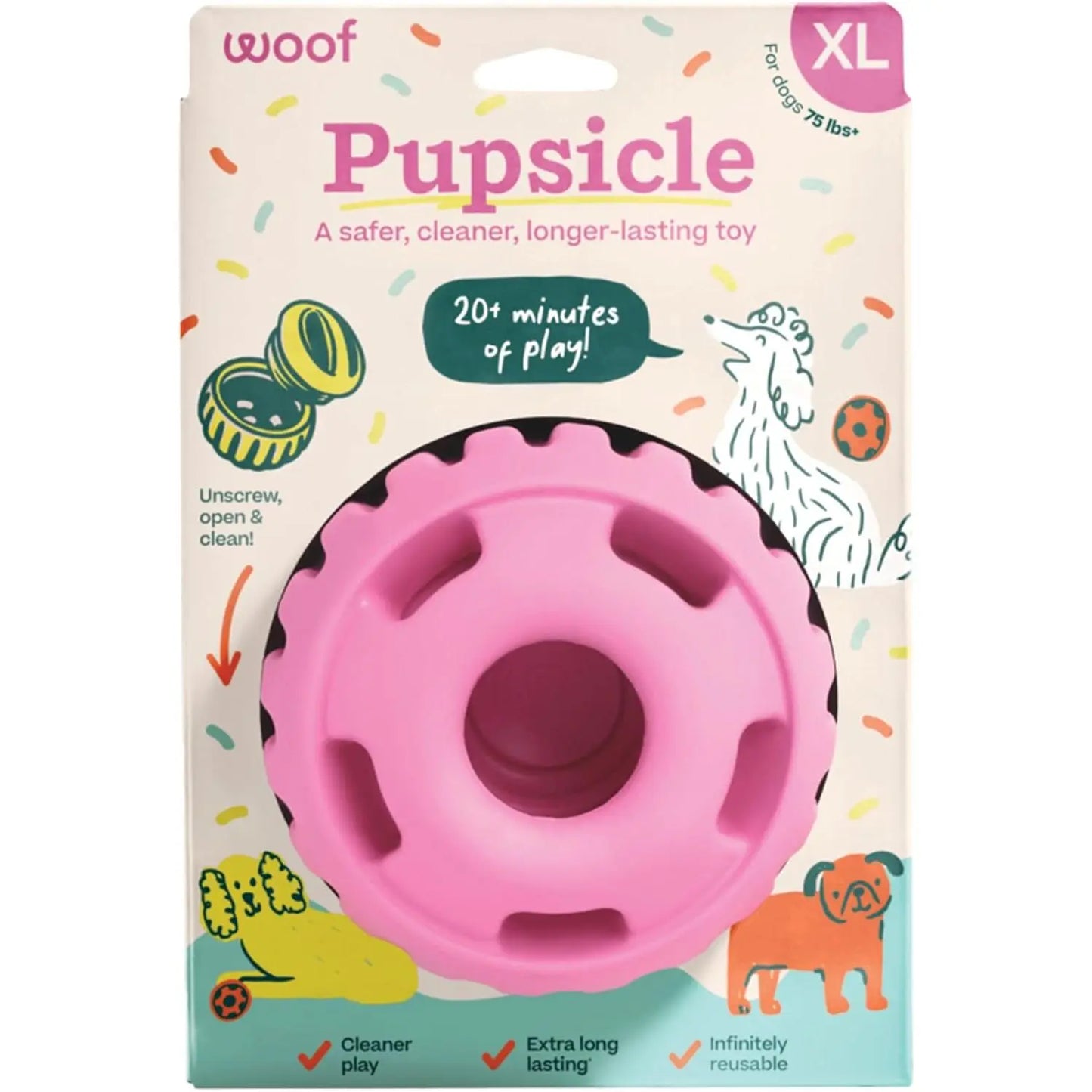 Pupsicle - Long-Lasting Interactive Dog Toy to Keep Your Pup Busy and Distracted - Safe for Dogs - Low-Mess Design - Dog Toys for Small Dogs 10-25 Lbs