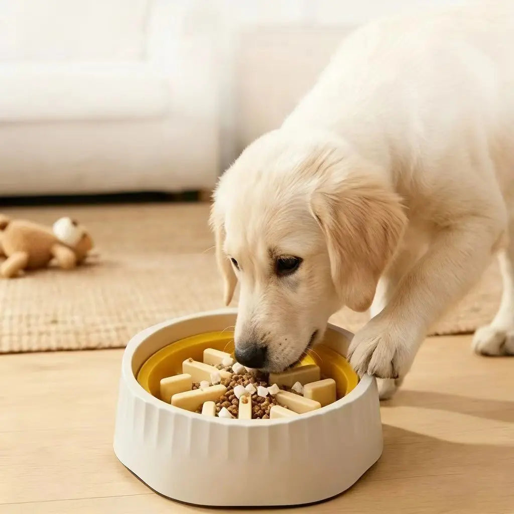 Slow Feeder Dog,Anti-Slip Feeder Slo Anti-Choking Removable Easy Clean Slow Feeder down Eating for Mediumsized Dogs Small Dog Puzzle Toys Pet Bowls Dogfood