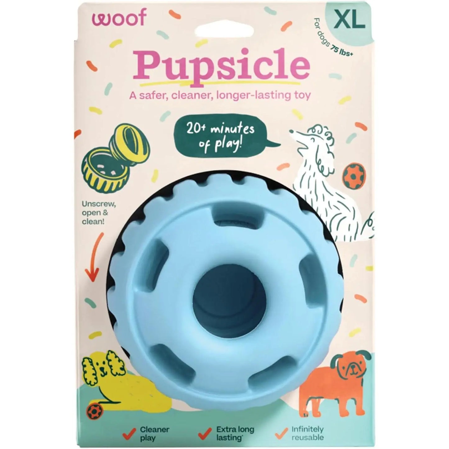 Pupsicle - Long-Lasting Interactive Dog Toy to Keep Your Pup Busy and Distracted - Safe for Dogs - Low-Mess Design - Dog Toys for Small Dogs 10-25 Lbs